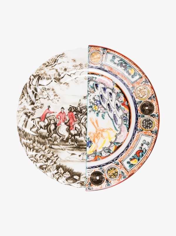 Seletti multicoloured Eusapia hybrid dinner plate | Browns Plates & Bowls