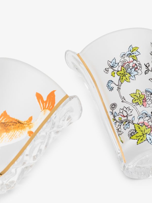 Seletti Neutral Hybrid Aglaura Glasses Set | Browns Glassware