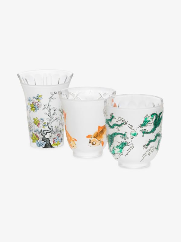 Seletti Neutral Hybrid Aglaura Glasses Set | Browns Glassware