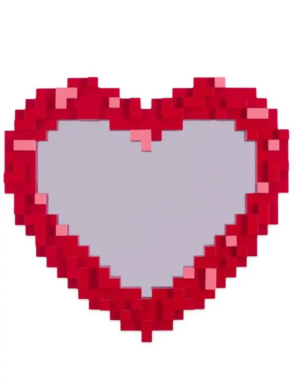 Seletti Red Pixel Mirror | Browns Decorative Objects