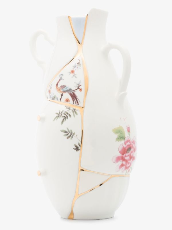 Seletti White Kinstugi Porcelain Vase | Browns Vases