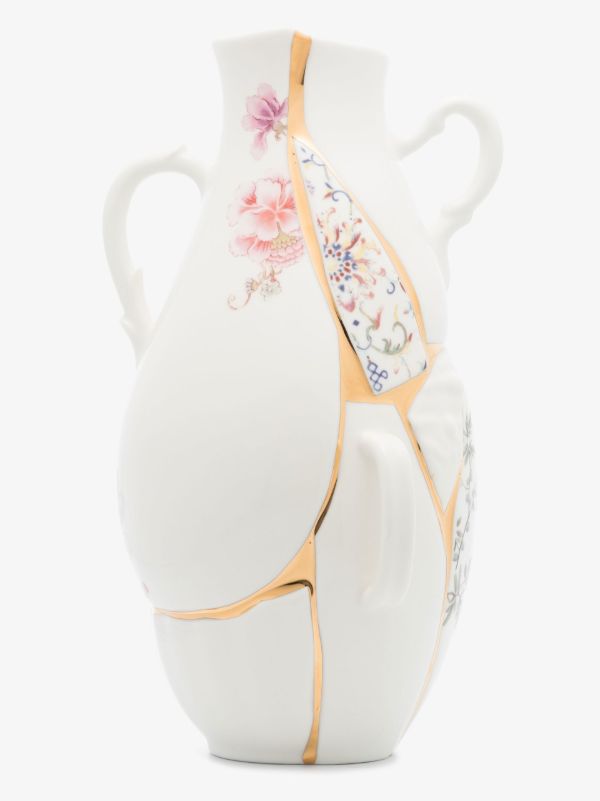 Seletti White Kinstugi Porcelain Vase | Browns Vases