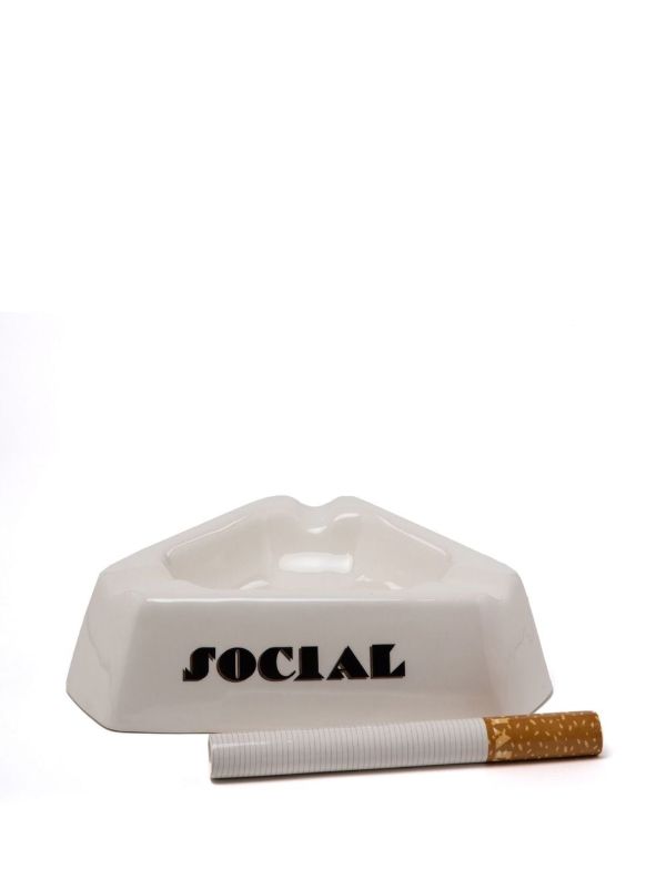 Seletti White Social Smoker Ashtray | Browns Decorative Objects