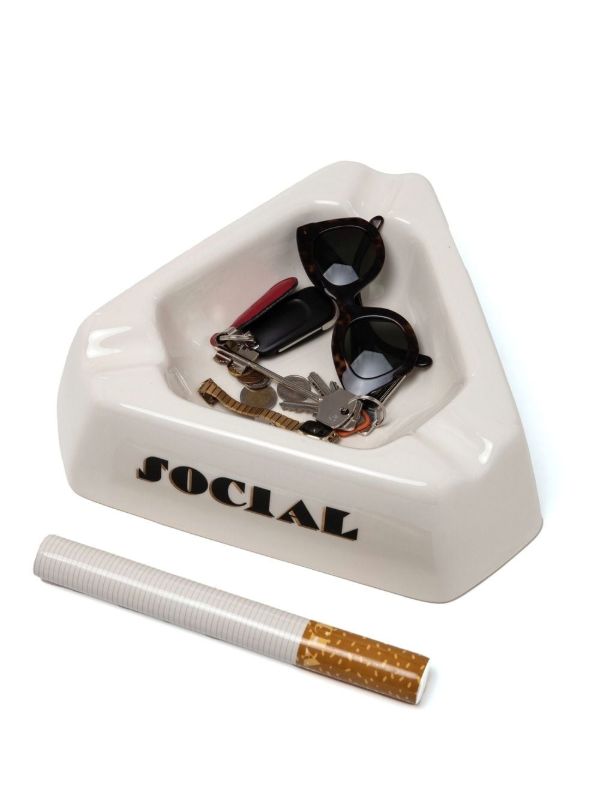Seletti White Social Smoker Ashtray | Browns Decorative Objects