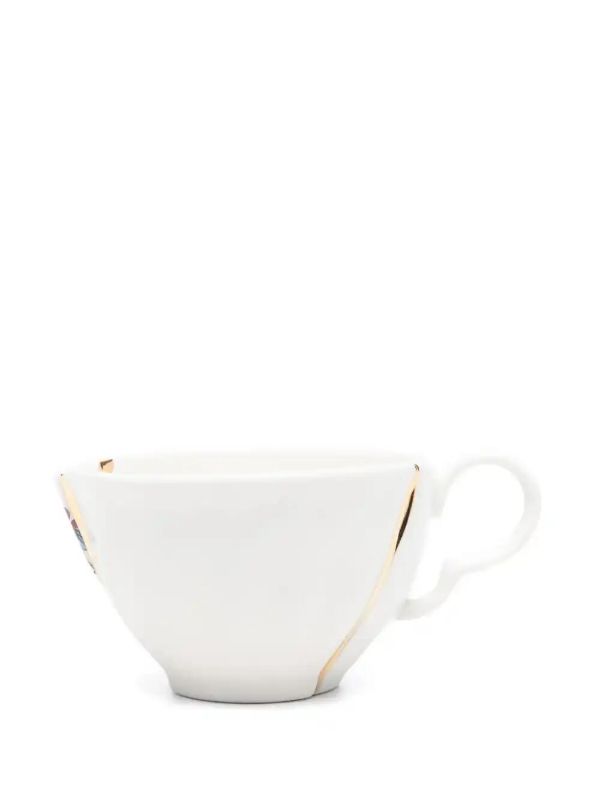 Seletti White X Marcantonio Kintsugi Teacup | Browns Cups & Tea Sets