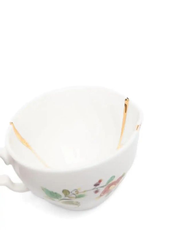 Seletti White X Marcantonio Kintsugi Teacup | Browns Cups & Tea Sets