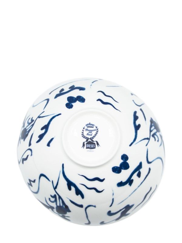 Seletti X Diesel White Koi Salad Bowl | Browns Plates & Bowls