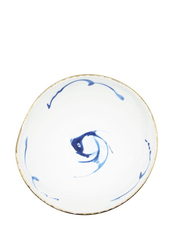 Seletti X Diesel White Koi Salad Bowl | Browns Plates & Bowls