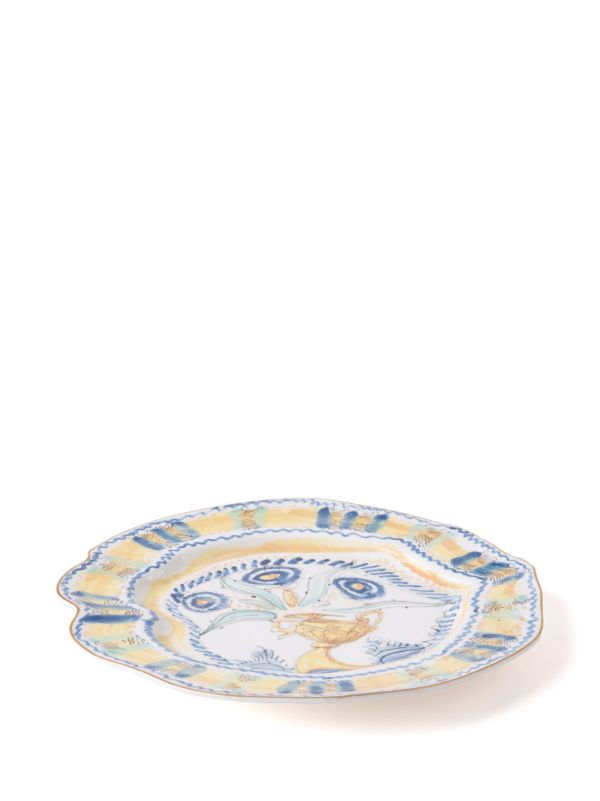 Seletti X Diesel White Living Spanish Maiolica Porcelain Plate | Browns Plates & Bowls