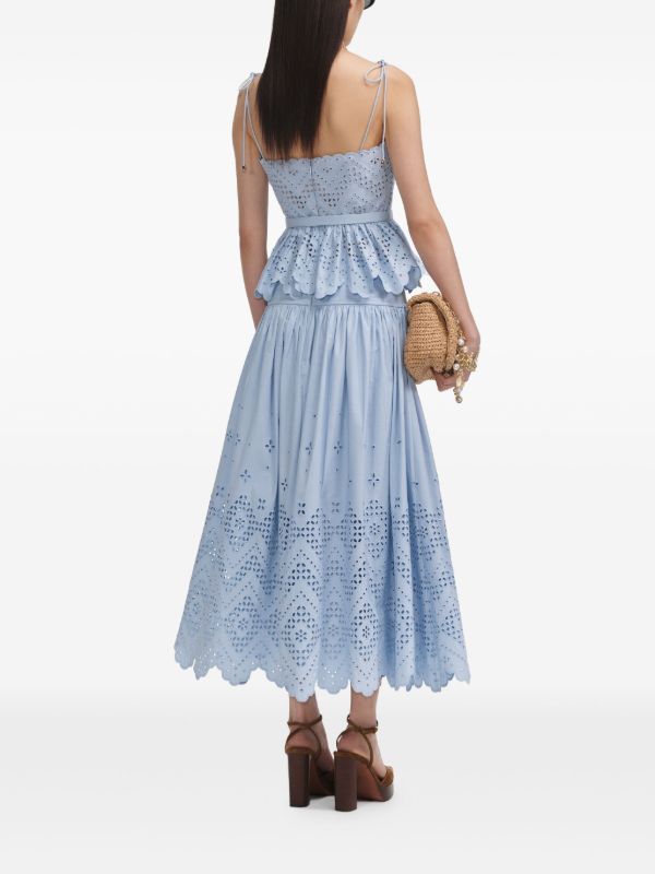 Self-Portrait Cotton A-line Skirt | Browns A-Line Skirts