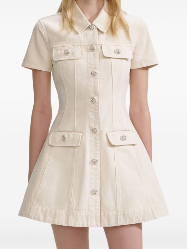 Self-Portrait Denim Dress | Browns Day Dresses