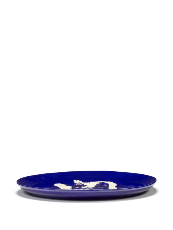 Serax Blue Abstract Print Serving Plate | Browns Plates & Bowls