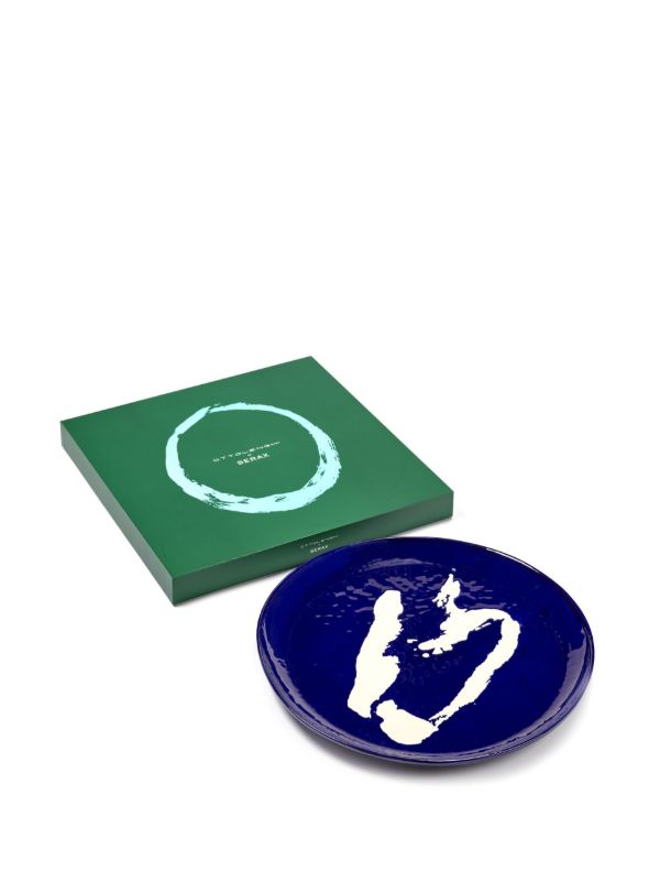 Serax Blue Abstract Print Serving Plate | Browns Plates & Bowls