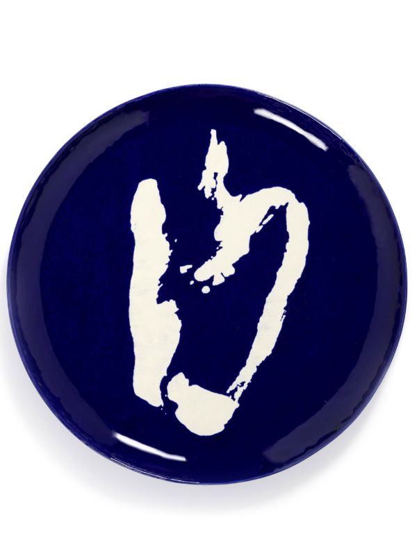 Serax blue abstract print serving plate | Browns Plates & Bowls