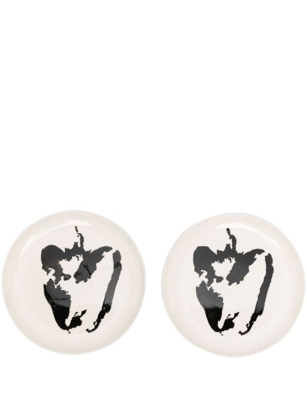 Serax White Ceramic Feast Pepper Plates | Browns Plates & Bowls
