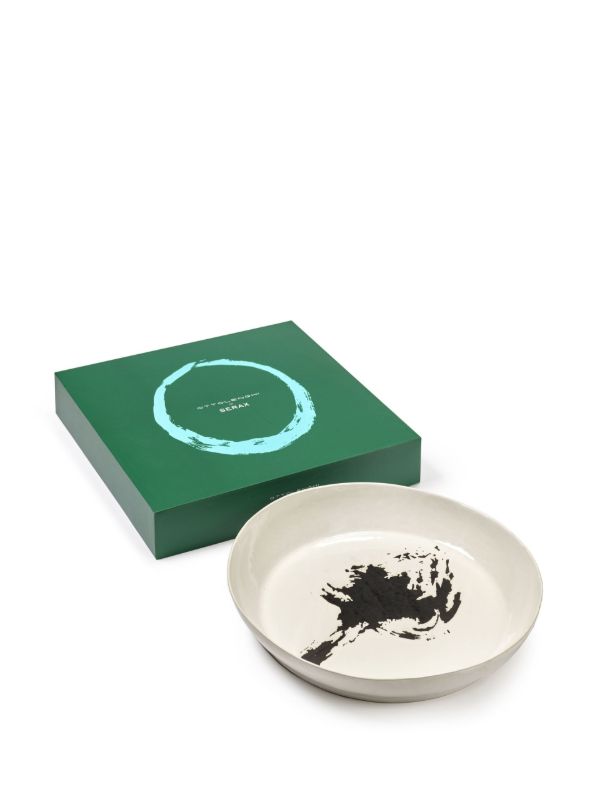 Serax White Feast Abstract Print Plate | Browns Plates & Bowls