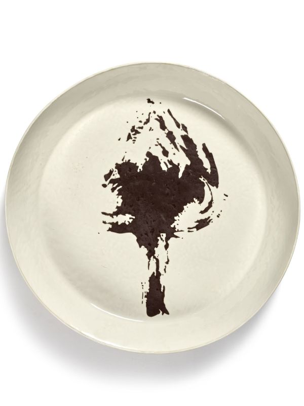 Serax white Feast abstract print plate | Browns Plates & Bowls