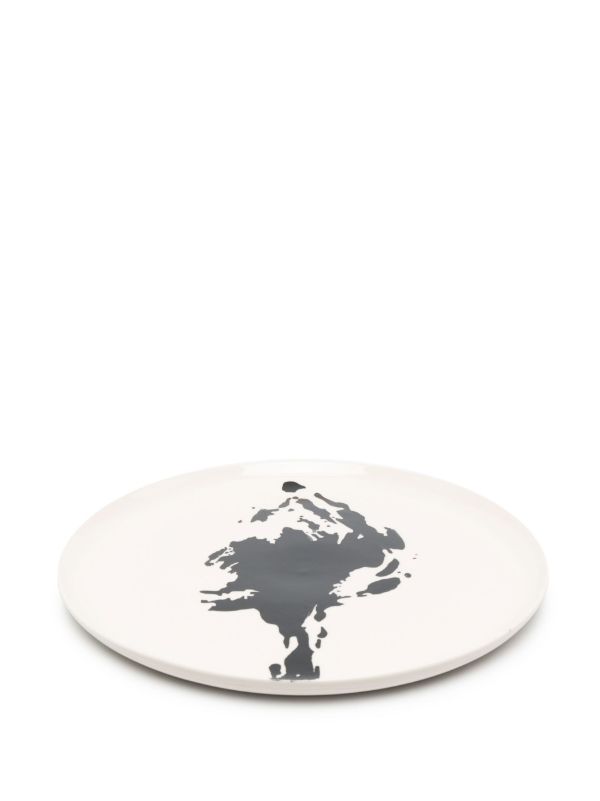 Serax White Feast Abstract Print Serving Plate | Browns Plates & Bowls