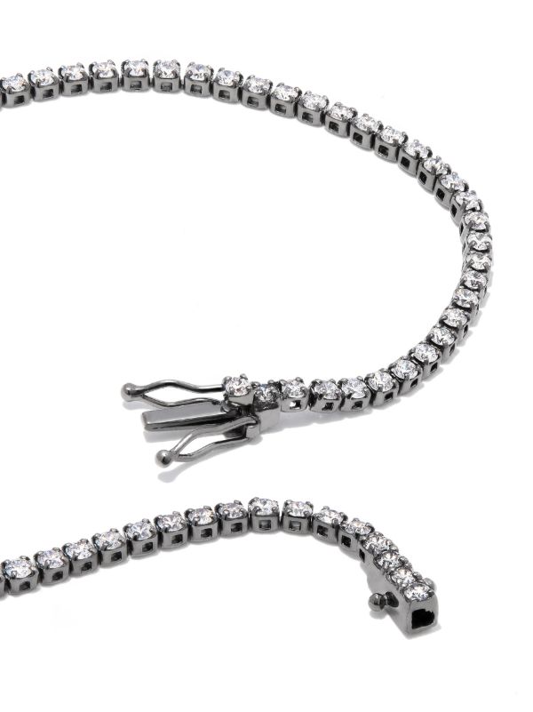 SHAY 18K Black Gold Single Line Diamond Thread Bracelet | Browns Bracelets