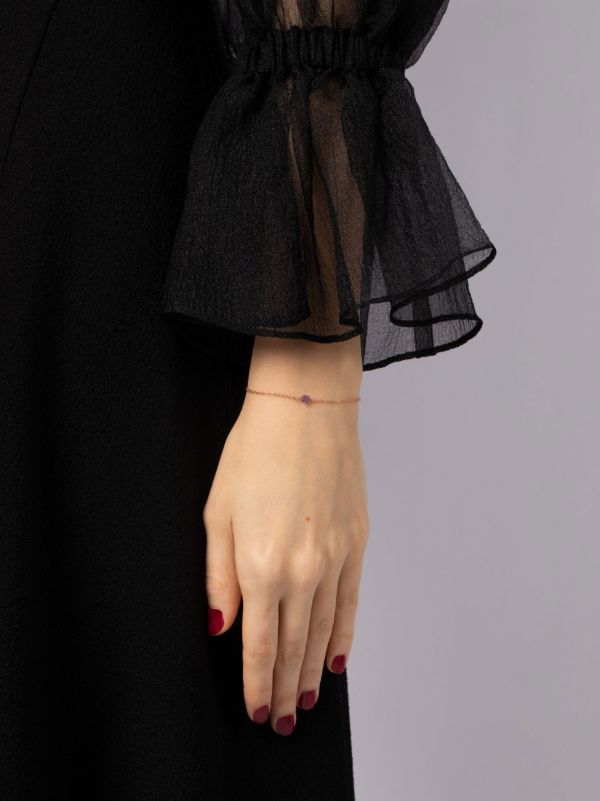 SHAY 18K Rose Gold Baby Heart Pink Sapphire Bracelet | Browns Fine Bracelets