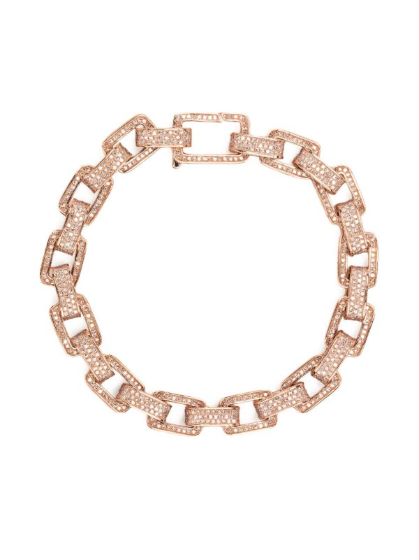SHAY 18K rose gold Deco diamond bracelet | Browns Fine Bracelets
