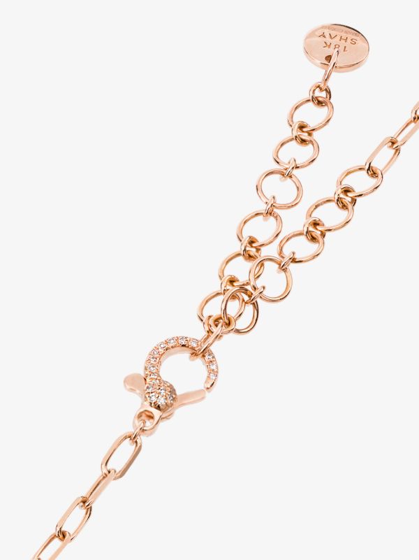 SHAY 18K Rose Gold Diamond Drop Necklace | Browns Fine Necklaces
