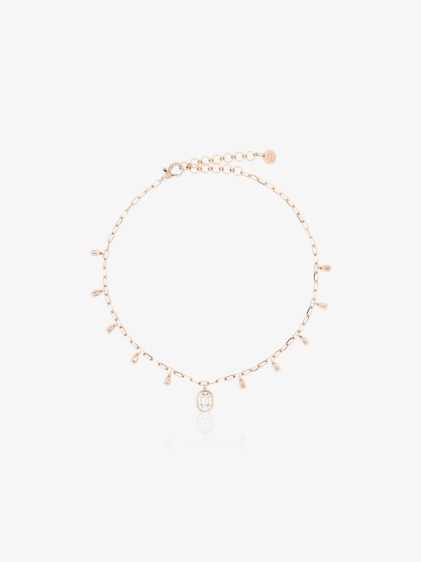 SHAY 18K rose gold diamond drop necklace | Browns Fine Necklaces