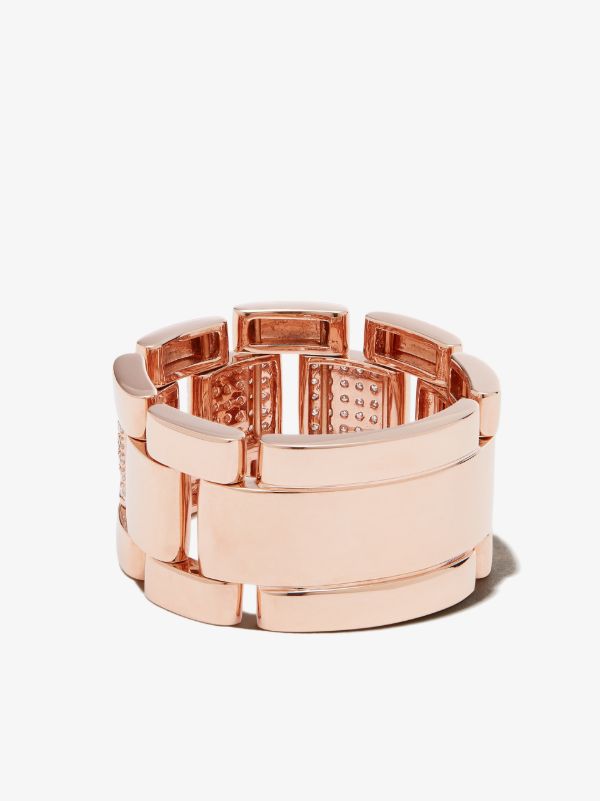 SHAY 18K Rose Gold Journey Link Diamond Ring | Browns Rings
