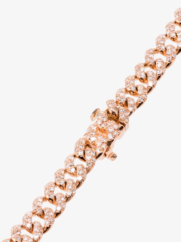 SHAY 18K Rose Gold Pavé Diamond Link Bracelet | Browns Fine Bracelets