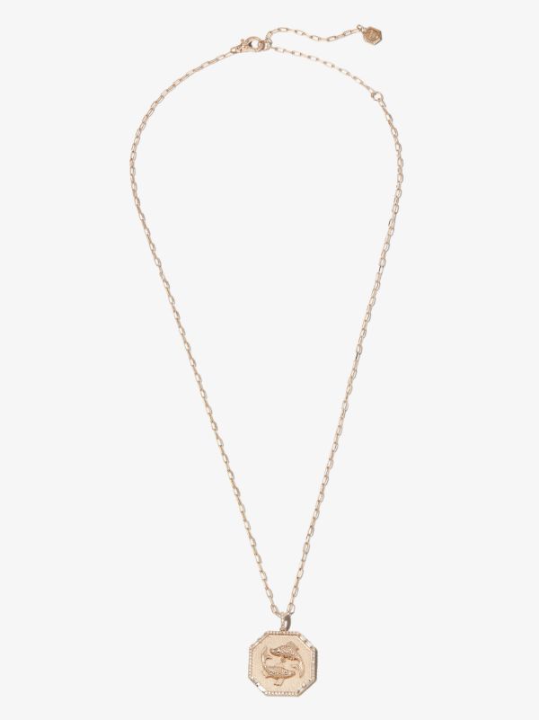 SHAY 18K Rose Gold Pisces Pendant Diamond Necklace | Browns Fine Necklaces