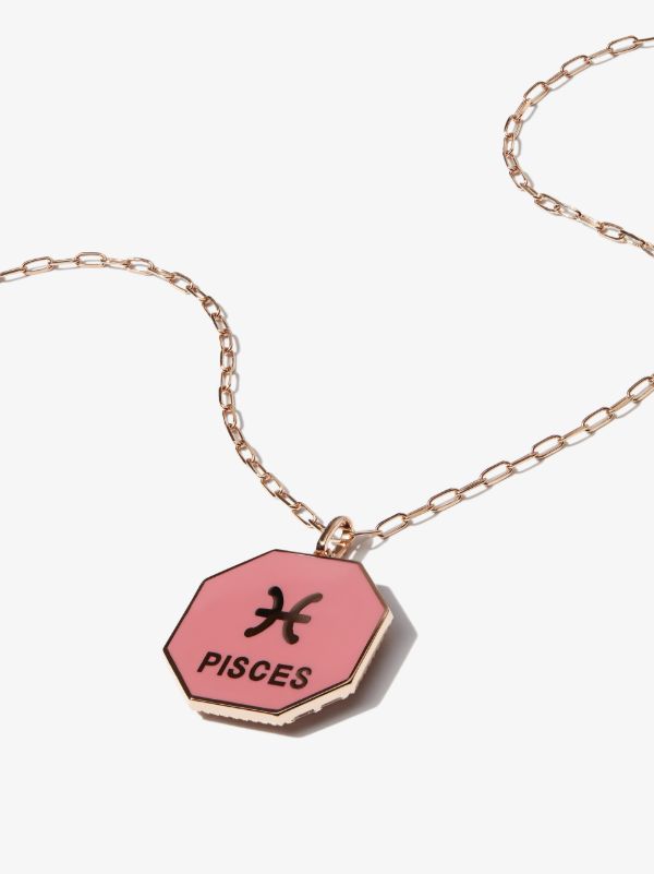 SHAY 18K Rose Gold Pisces Pendant Diamond Necklace | Browns Fine Necklaces