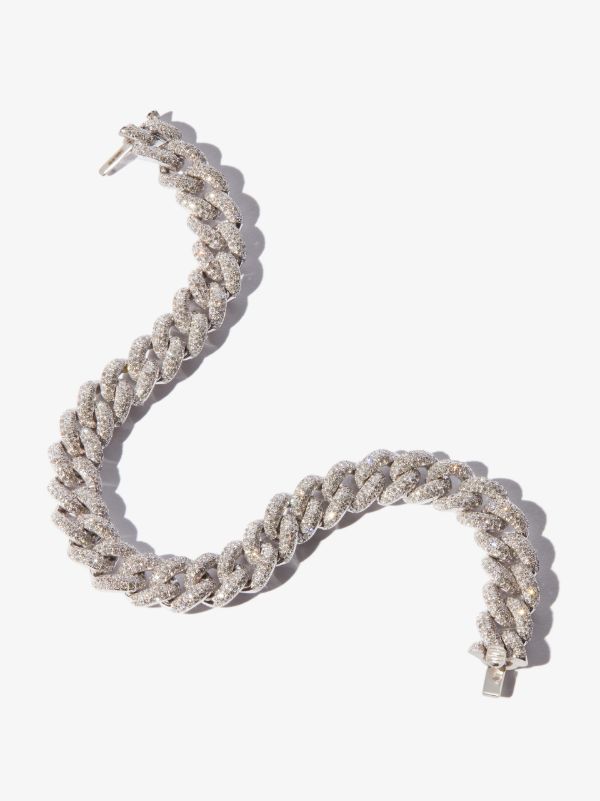 SHAY 18K White Gold 8 Inch Pavé Diamond Bracelet | Browns Fine Bracelets