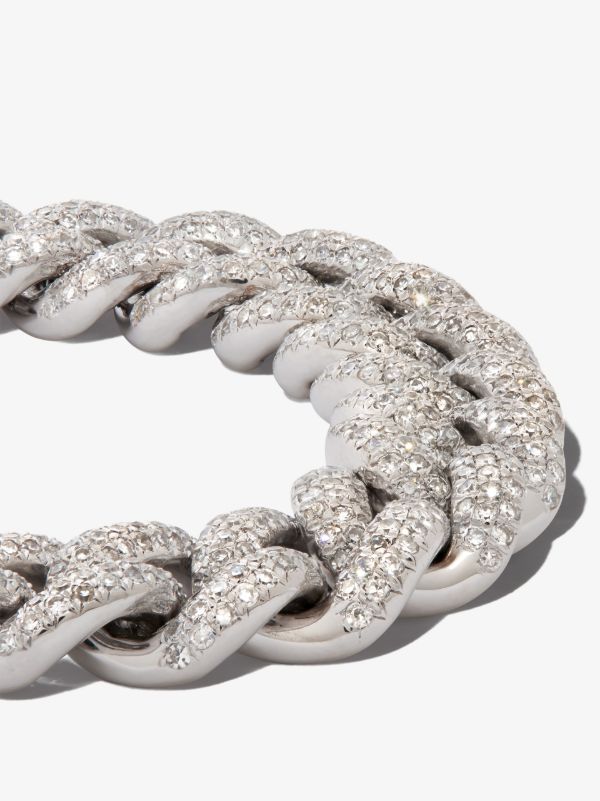 SHAY 18K White Gold 8 Inch Pavé Diamond Bracelet | Browns Fine Bracelets