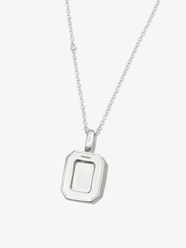 SHAY 18K White Gold A Initial Diamond Pendant Necklace | Browns Necklaces