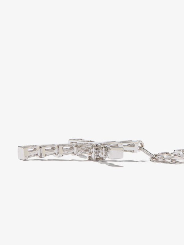 SHAY 18K White Gold Mini Cross Diamond Necklace | Browns Necklaces