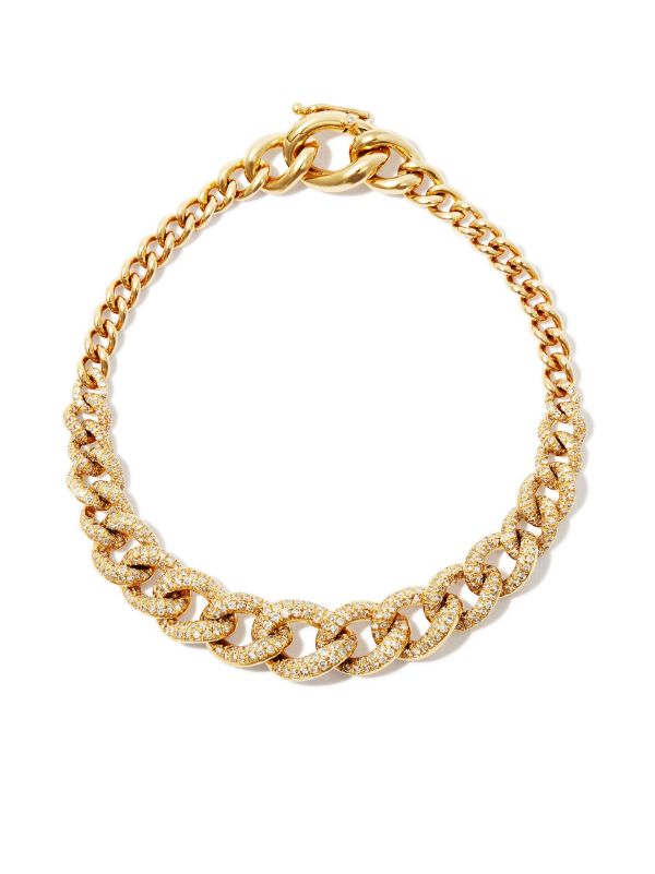 SHAY 18K yellow gold Diamond Gradual Pavé Link Bracelet | Browns Fine Bracelets