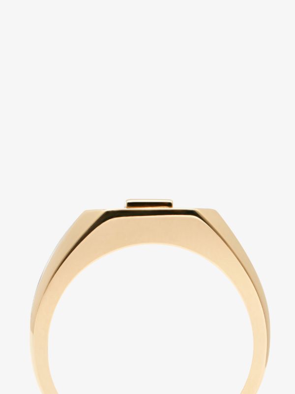 SHAY 18K Yellow Gold Diamond Signet Ring | Browns Rings