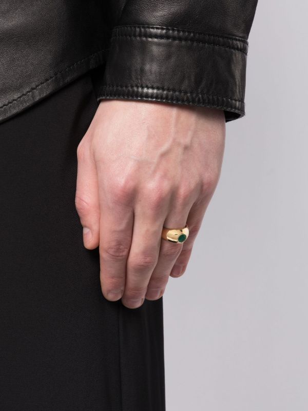 SHAY 18K Yellow Gold Emerald Dome Ring | Browns Rings