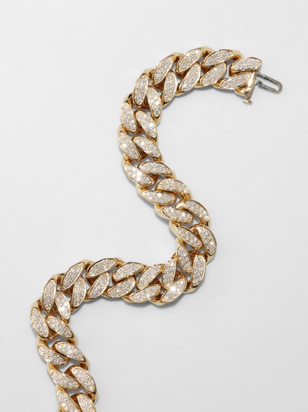 SHAY 18K Yellow Gold Flat Link Diamond Bracelet | Browns Bracelets