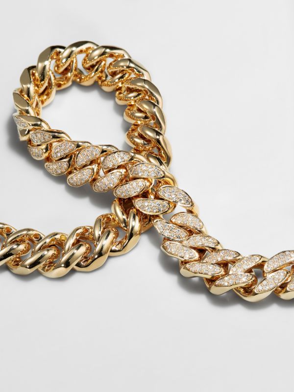 SHAY 18K Yellow Gold Flat Link Diamond Bracelet | Browns Bracelets