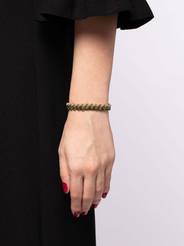 SHAY 18K Yellow Gold Garnet And Diamond Essential Bracelet | Browns Fine Bracelets