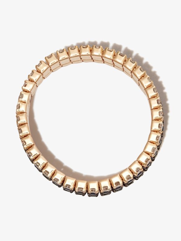 SHAY 18K Yellow Gold Triple Thread Stack Garnet Sapphire Diamond Ring | Browns Fine Rings