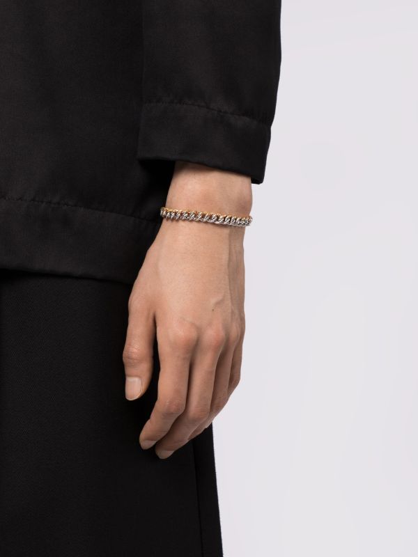 SHAY 18kt Yellow And White Gold Medium Two-tone Link Bracelet | Browns Bracelets