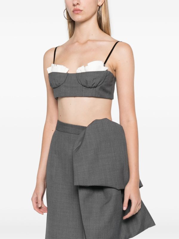 SHUSHU/TONG Balcony Bralette Top | Browns Crop Tops