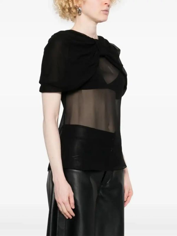 Simone Rocha Bow-Detail T-Shirt | Browns T-Shirts & Jersey Shirts