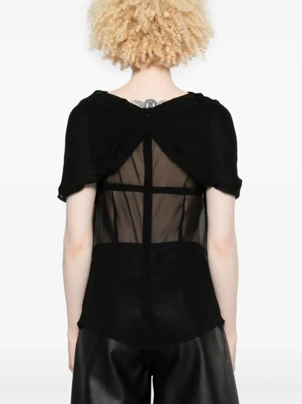 Simone Rocha Bow-Detail T-Shirt | Browns T-Shirts & Jersey Shirts