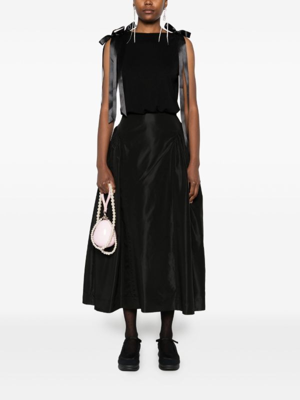 Simone Rocha Bow Ribbon Tank Top | Browns Vests & Tank Tops