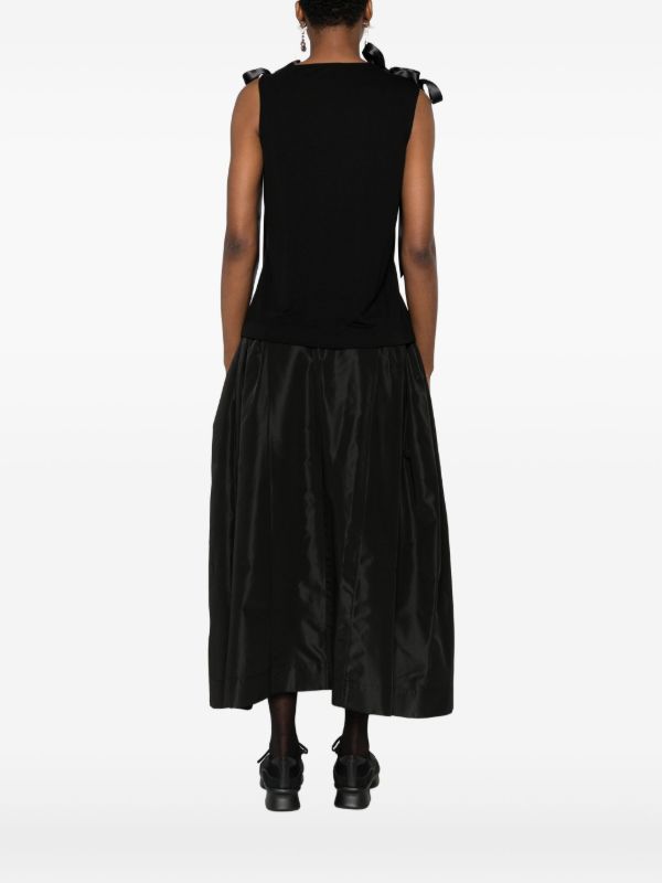 Simone Rocha Bow Ribbon Tank Top | Browns Vests & Tank Tops