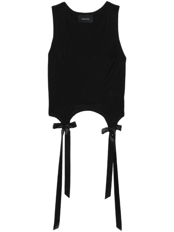Simone Rocha Bow Tail Easy Tank Top | Browns Vests & Tank Tops