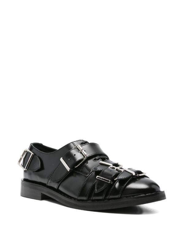 Simone Rocha Buckle-strap Leather Brogues | Browns Brogues